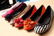 Different colors female shoes