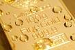 drops on a gold ingot