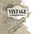 Conceptual design of vintage banner.