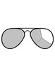 Vector sunglasses with broken glass