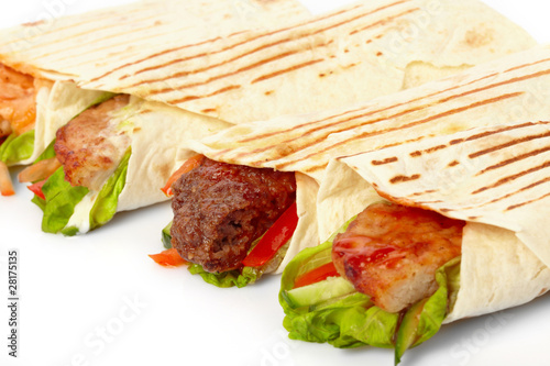Photo: tortilla with vegetables tortilla with vegetables