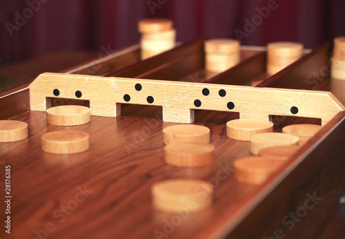 Photo: 'Sjoelen' is a traditional Dutch game 'Sjoelen' is a traditional Dutch game