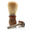 rasoio e pennello da barba