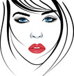 beauty girl face. beauty girl face.