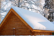 Roof covered by a snow Roof covered by a snow
