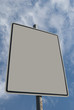 Empty road sign Empty road sign