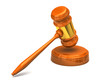 Gavel isolated on white Gavel isolated on white