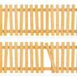 Wooden fence