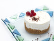 cheese cake with cranberries and choco flakes