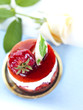 cheese cake with a rose cheese cake with a rose