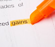 gains word