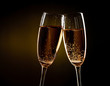 flutes of champagne