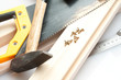 Screwdriver, screws and the drawing
