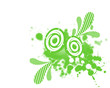 Concept grunge background for audio music. Vector format.