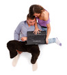 Young couple with laptop