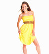 Flirtatious woman dancing