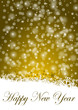 happy new year illustration with snow flakes happy new year illustration with snow flakes