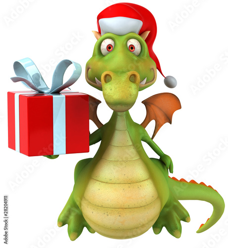 Illustration: Dragon de noël Dragon de noël