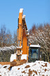 Digger in snow