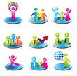 Vektor: Set of people icons Set of people icons