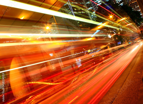 highway light trails highway light trails