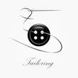 Logo tailoring on white background (vector) Logo tailoring on white background (vector)