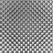 3D render bitmap - sharp white cubic structure