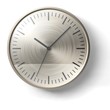 gold clock on white wall