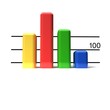 business block chart on white