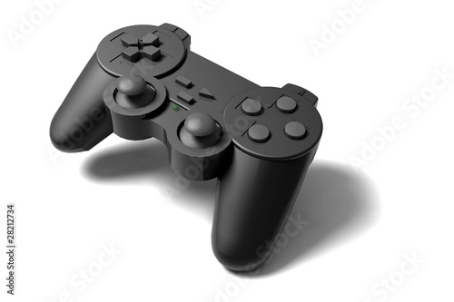 Illustration: gamepad on white background gamepad on white background