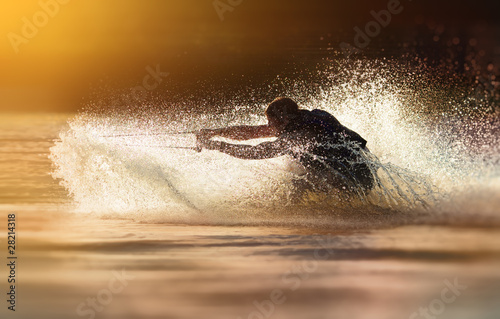 Photo: Waterskier waterskiing Waterskier waterskiing