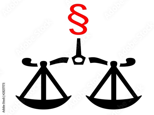 Vektor: Waage - Recht - Paragraph Waage - Recht - Paragraph