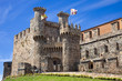 Gate of the Templar castle of Ponferrada, Leon, Spain