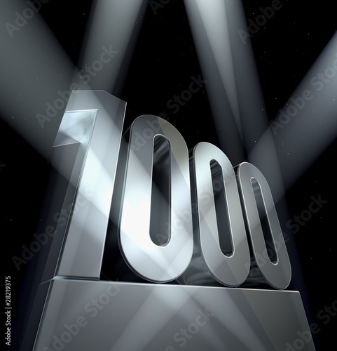 Illustration: 1000 thousand birthday celebration monument anniversary 1000 thousand birthday celebration monument anniversary