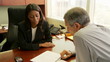 Business colleagues working in office