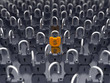 Money and currency security - locked padlock