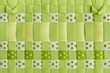 Weaved plastic basket design for background