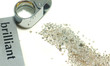 Sorting of gems - diamonds and loupe Sorting of gems - diamonds and loupe