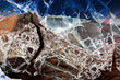 Broken window glass