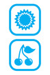 Sun and Cherry Icons