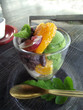 抹茶フルーツパフェ