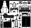 Bedroom Home Interior Design Set Black