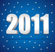 2011 Blue festive illustration