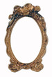 Ornamented, very old, gold plated empty picture frame