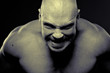 Emotional portrait of muscular aggressive man Emotional portrait of muscular aggressive man