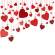 Romantic background with hearts Romantic background with hearts