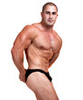 The Perfect  muscular man posing