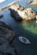 Lifting a boat at Menarola, Cinque terre, Italy