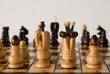 he is playing chess