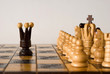he is playing chess